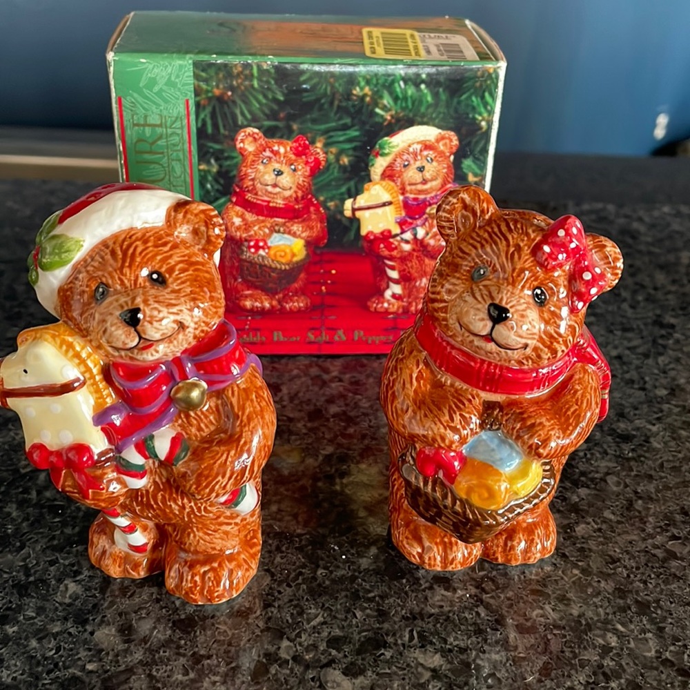 Teddy Bear Salt & Pepper Shakers